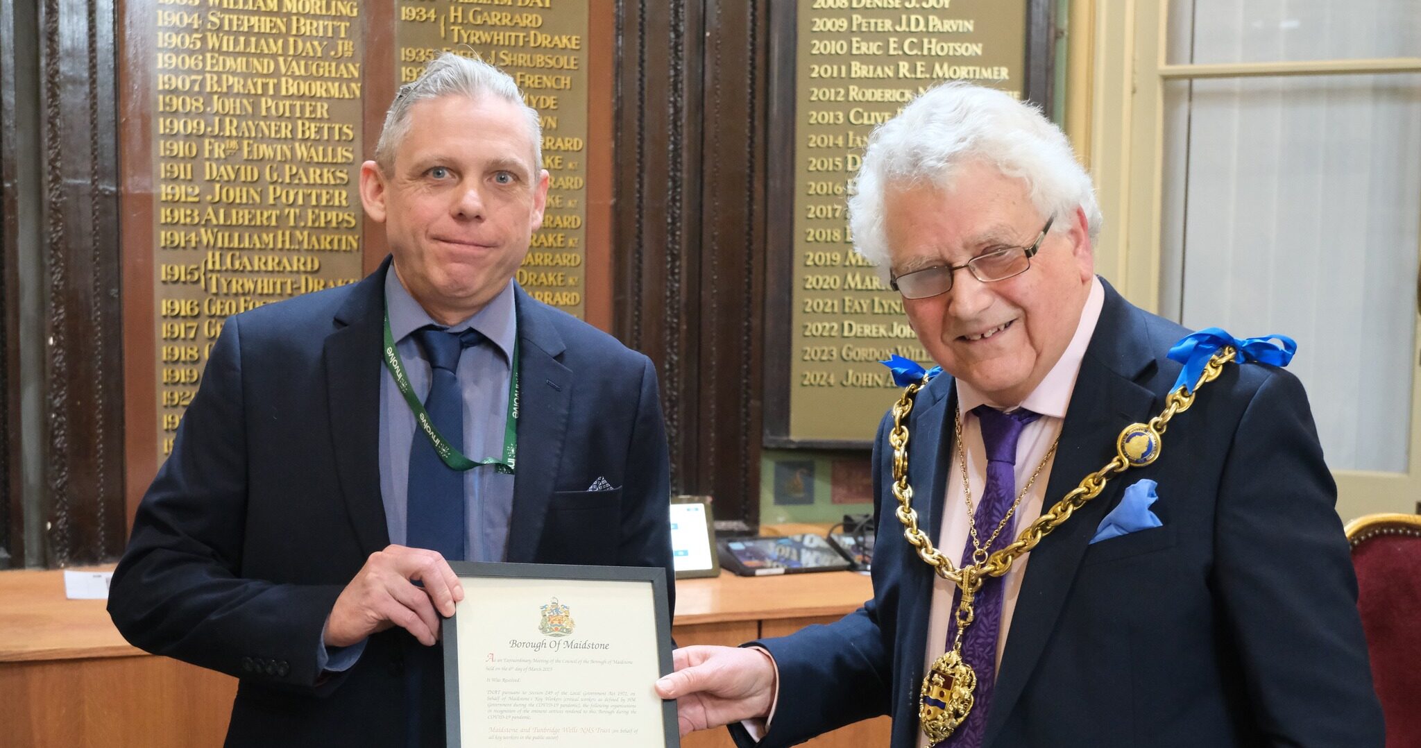 Involve Awarded Honorary Freedom of the Borough on Behalf of the Voluntary Sector